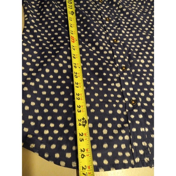 C. Wonder Womens  Purple /white Long Sleeve Silk Blend Button Down Shirt‎ Size S - Picture 9 of 10